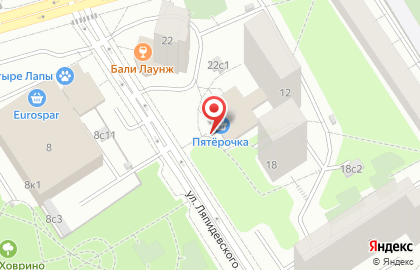 Супермаркет Пятёрочка в Москве на карте