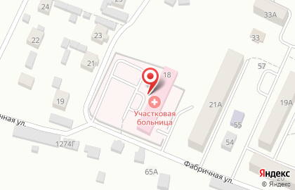 Бессоновская районная больница на Фабричной улице на карте