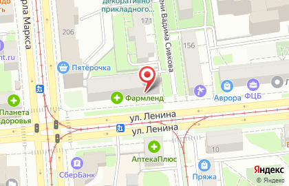 Магазин Наш Сад на улице Ленина на карте