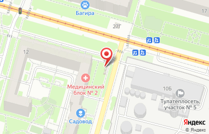 Киоск по продаже печатной продукции Комсомольская Правда Плюс в Зареченском районе на карте
