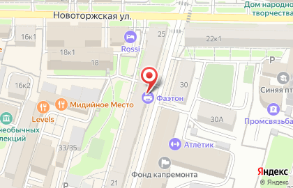 Фаэтон в Студенческом переулке на карте