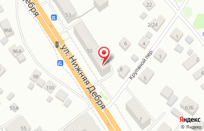 Торгово-сервисный центр Феникс на улице Нижняя Дебря на карте