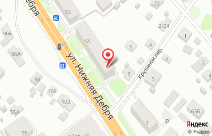 Торгово-сервисный центр Феникс на улице Нижняя Дебря на карте