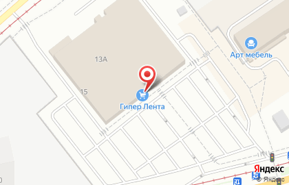Гипермаркет Лента в Казани на карте