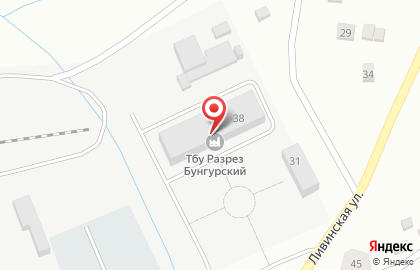 Разрез Бунгурский-Северный на карте