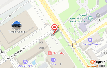 Автопарковка на Социалистическом проспекте на карте