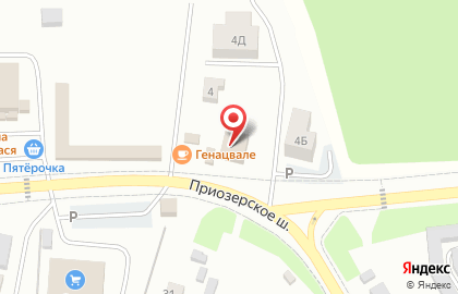 Магазин мясной продукции на Приозерском шоссе (Всеволожский район), 2а на карте