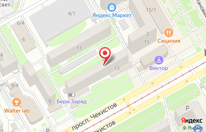 Баю-бай на проспекте Чекистов на карте