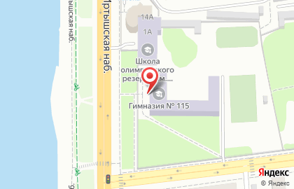 Гимназия №115 на улице Циолковского на карте