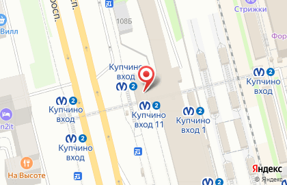 Банкомат ВТБ на Витебском проспекте на карте