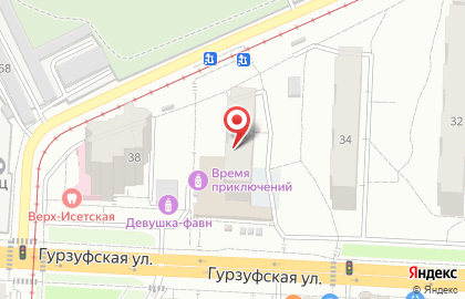 Дарена в Верх-Исетском районе на карте