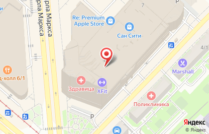 Сервисный центр по ремонту Apple AppleService на площади Карла Маркса на карте