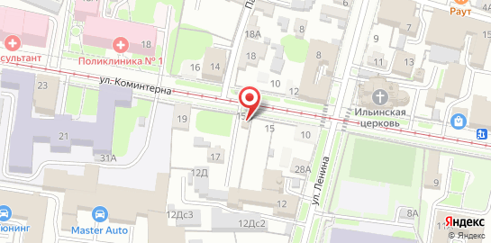 Наркологическая клиника Веримед на улице Коминтерна на карте