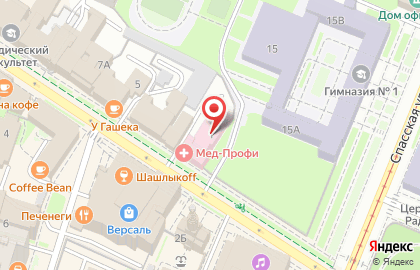 Медицинский центр Мед-Профи на Дворцовой улице на карте