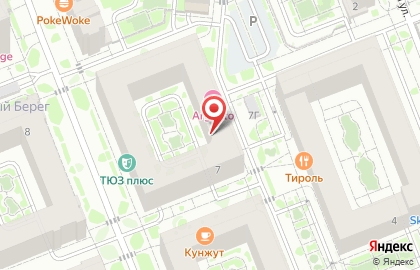 Бурый на карте