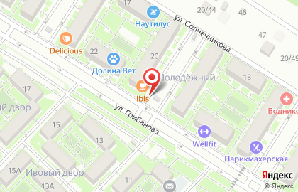 Жилой район Родниковая Долина в Советском районе на карте