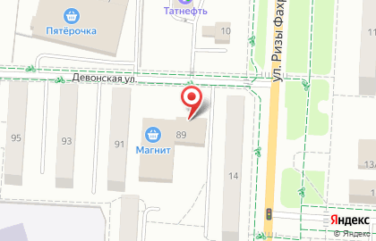Супермаркет Магнит в Альметьевске на карте