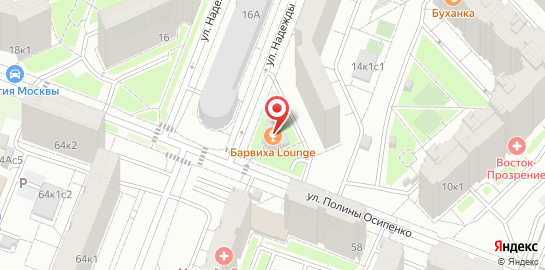 Кальянная Барвиха Lounge на метро ЦСКА на карте