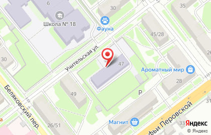 Детский сад №7 на Учительской улице на карте