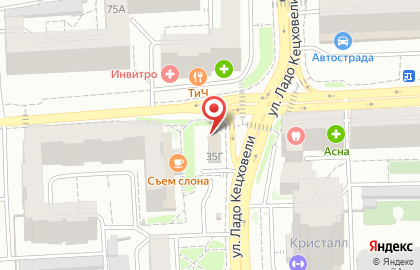 Кафе Перекресток на Новосибирской улице на карте