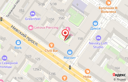 Никки Бар на площади Александра Невского I на карте