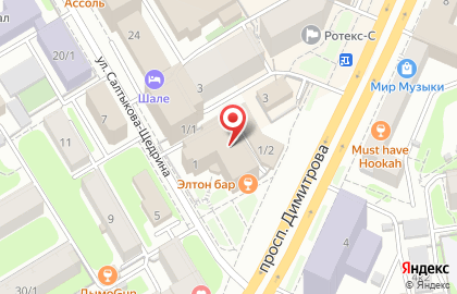 Торговая компания Аллимпус на Площади Гарина-Михайловского на карте