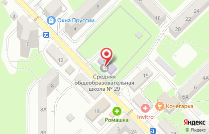 Средняя общеобразовательная школа №29 в Московском районе на карте