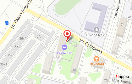 Гостиница Пять звёзд в Хабаровске на карте