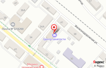 Центр занятости населения в Перми на карте