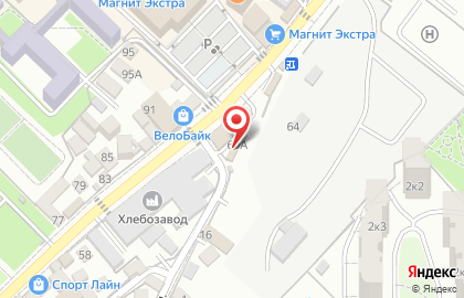 Автомойка в Сочи на карте