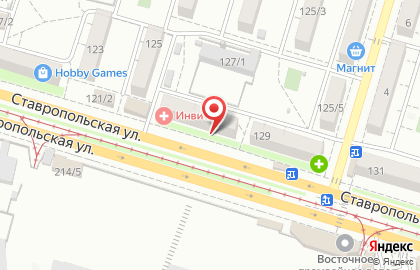 Магазин 1001 мелочь на Ставропольской улице на карте