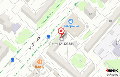 Аптечный склад Апрель на улице Бызова на карте