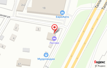 Гостевой дом Лигово в Красносельском районе на карте