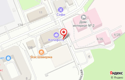 Киоск по ремонту обуви в Петроградском районе на карте