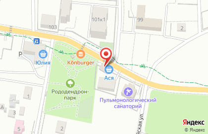 Продуктовый магазин Ася в Светлогорске на карте