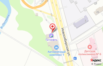 АЗС ВТК, ЗАО Воронежская топливная компания на Новосибирской улице на карте