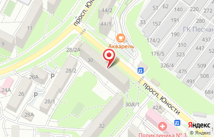 Социальная аптека единая сеть аптек на проспекте Юности на карте
