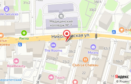 Ателье Портнофф на Николоямской улице на карте