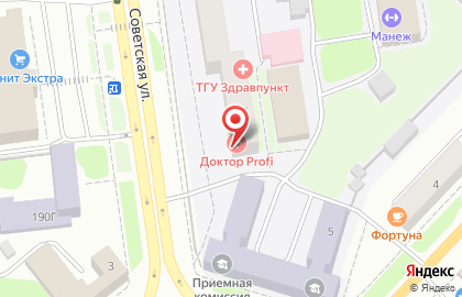Медицинский центр Доктор Profi на Советской улице на карте