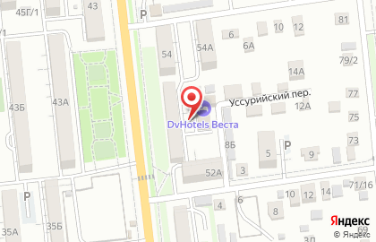 Гостиница Веста в Уссурийске на карте