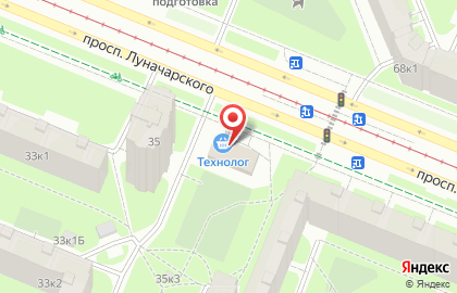 Энигма на проспекте Луначарского на карте