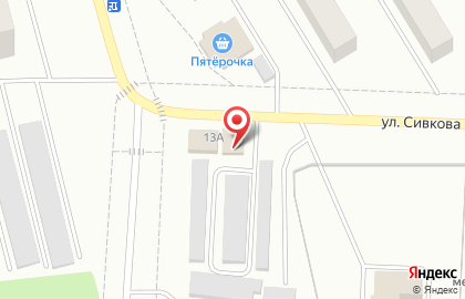 Магазин автозапчастей УАЗ, магазин автозапчастей в Чусовом на карте