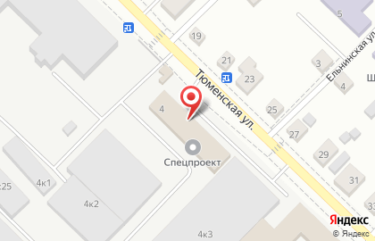 Транспортно-экспедиционная компания Борт нск на Тюменской улице на карте