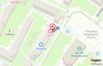 Аптека Невис на Центральной улице, 10 к 2 на карте