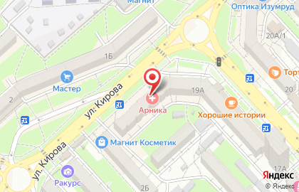 Медицинский центр Арника на улице Кирова на карте