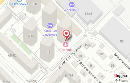 Салон Charme в Кировском районе на карте