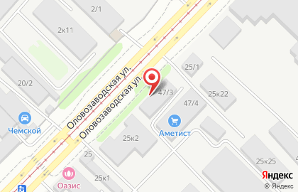 Торговая компания ПрофСклад на Оловозаводской улице на карте