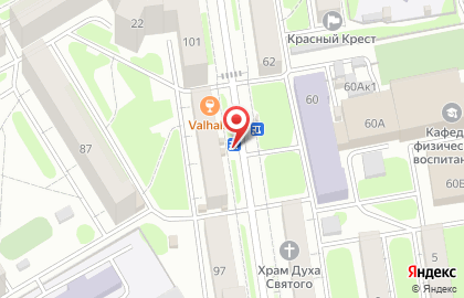 Магазин Зелёный луг в Железнодорожном районе на карте