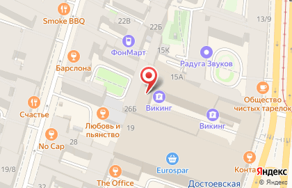 Школа танцев Aloft dance на Владимирском проспекте на карте