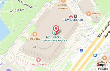 Ветеринарный центр ВЕТ ЭРИА на метро Фрунзенская, Спортивная на карте